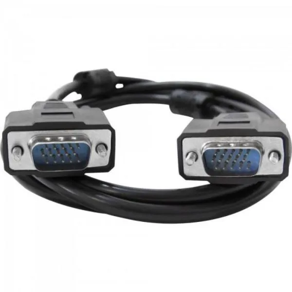 Cabo para Monitor VGA HD15M X HD15M Preto - 30 Metros com Filtro sem Blister