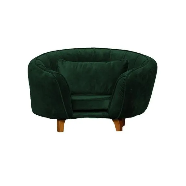 Poltrona Cama Caminha Pet Baby Laddi Veludo Verde Dvinn Verde