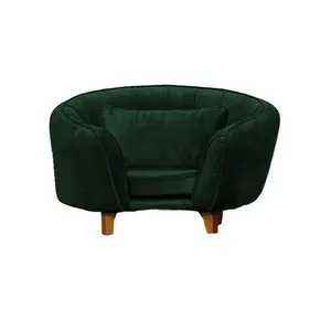 Poltrona Cama Caminha Pet Baby Laddi Veludo Verde Dvinn Verde