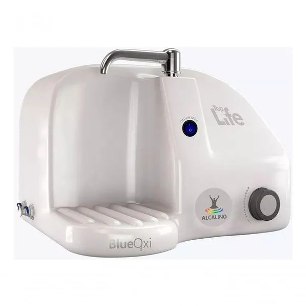 Purificador De água Top Life Blueoxi 2 Em 1 Água Natural Alcalina Com Ozônio Com Ph9,5 Branco 110V