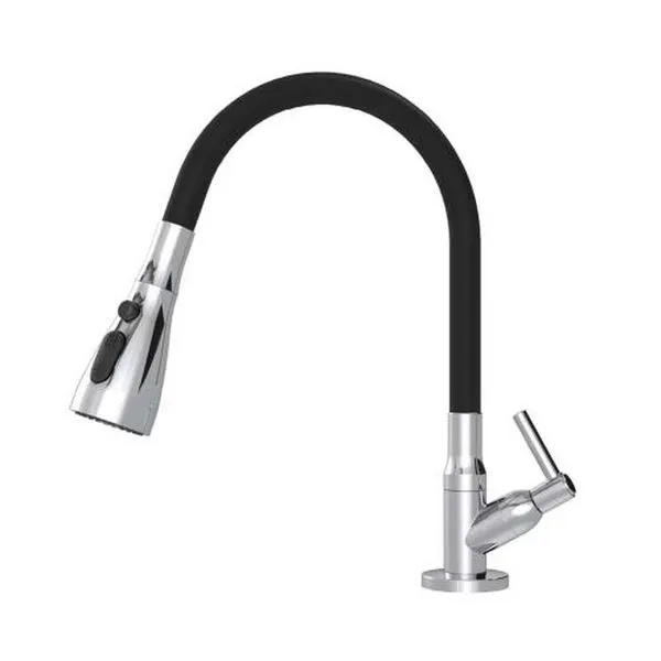 Torneira Pia Cozinha/mesa Gourmet Triplo Jet Preta C70 1/4 Volta 1/2 1168 Dn15 Cromada Real Metais