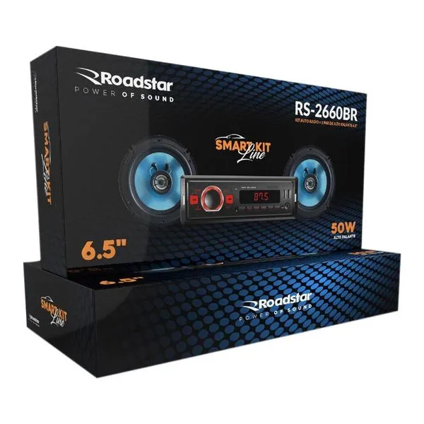 Kit Som Automotivo com Alto Falante 2660 Roadstar