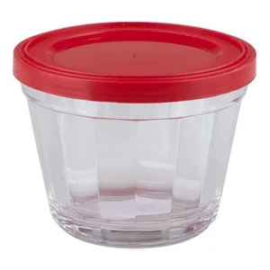 Tigela Americana com Tampa 150Ml Vidro Sortida