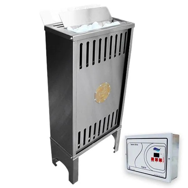Sauna Seca Elétrica 15Kw Inox Trifásica 380V