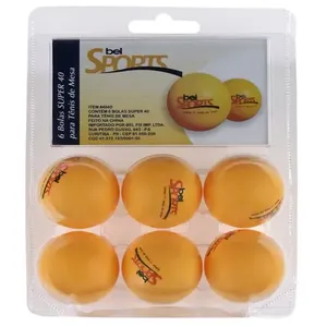 Kit 6 Bolas de Ping Pong 4840 Bel Fix