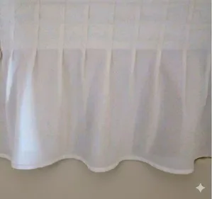 Saia cama box tecido oxford branco 1,89x0,91