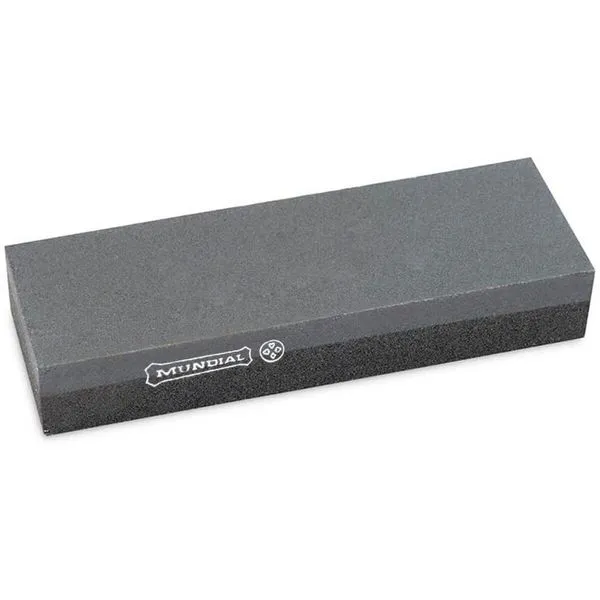 Pedra de Afiar Faca Amolar Lâmina Dupla Face Grão 120/240 Retangular 20x5cm Mundial