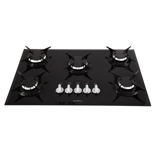 Cooktop de Embutir a Gás Britânia 5 Queimadores BCT5P Bivolt Bivolt