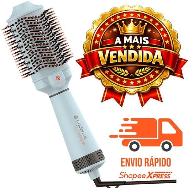 Escova Secadora Cadence 4 em 1 - ESC 710, Cinza/Preto | Bivolt