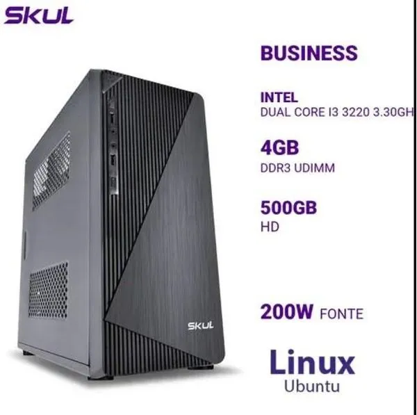Computador Business B300 Dual Core I3 3220 MEM 4GB DDR3 HD 500GB Fonte 200W Linux (7908445420410)