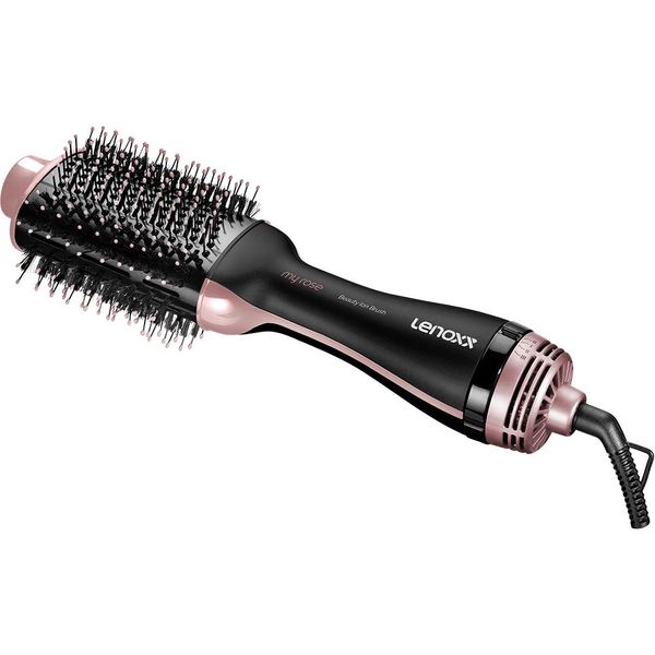 Escova Secadora Lenoxx Beauty Ion Brush PES787 Preta com Rosa 220V