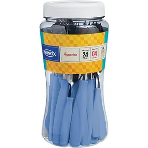 Faqueiro 24 Peças Brinox Itaparica 6000/722 Azul Fog