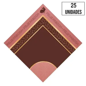 Embalagem Para Ovo Coelho Clássico Rose 500g A 750g - 25 Un