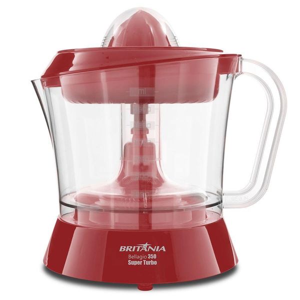 Espremedor de Frutas Britânia Bellagio 350  Vermelho 220V Espremedor de Frutas Britânia Bellagio 350 Vermelho 220V