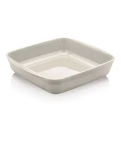 Travessa Quadrada 22.5cm Alta 1.5L Luna Ou Branca