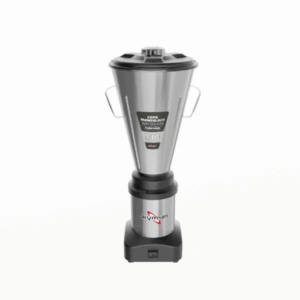 Liquidificador Industrial Monobloco Skymsen Inox 10L Baixa Rotação 0,5cv L10 70983.2 Bivolt