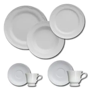 Aparelho de Jantar, Chá, Café e Sobremesa 42 Peças Germer Cottage em Porcelana - Branco