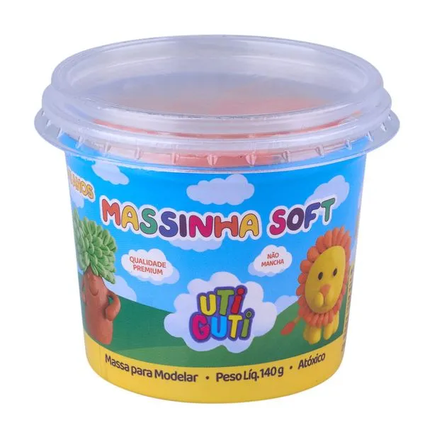 Massa de Modelar Canson Soft Utiguti Base de Amido Laranja 140g UNICA