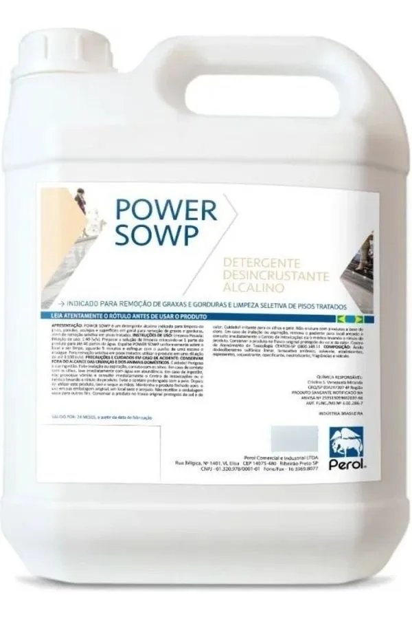 Power Sowp Detergente Alcalino Pisos Toldos Guarda Sol Cadeira