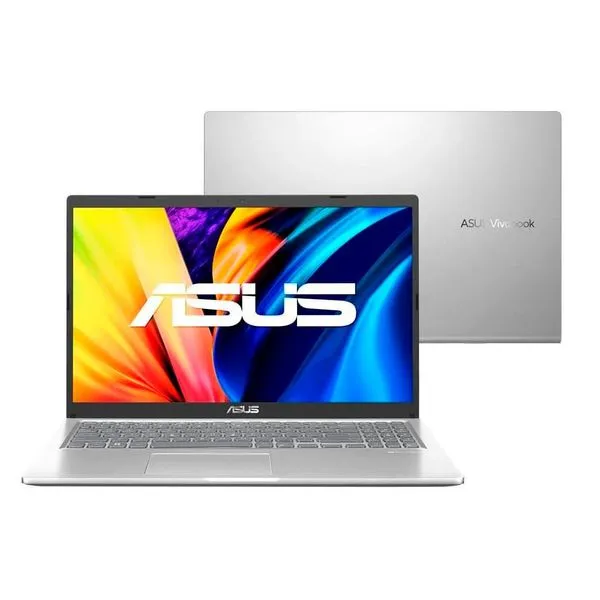 Notebook 15,6" FullHD Asus Vivobook X1500EA Windows 11 Core i3 Memória 128GB SSD 4GB RAM Prata