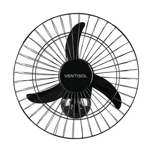 Ventilador de Parede 50cm Oscilante Ventisol Premium Preto Bivolt