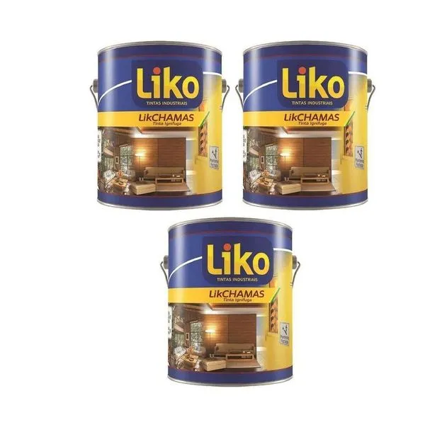 3 Unidades Verniz Antichama 3,6 Lts Com Laudo Ipt