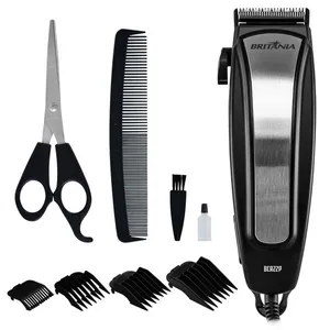 Cortador de Cabelos Britânia BCR22P Inox 9 Acessórios 127V