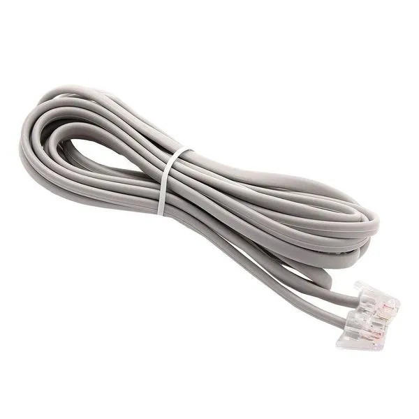 Cabo Telefone Pino Americano + Pino Americana 2m Liso Cinza