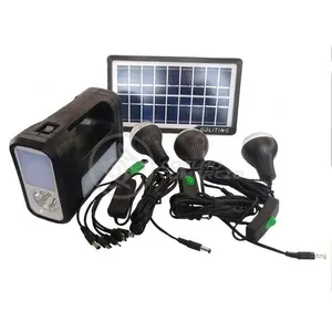 Kit Lanterna Placa Solar Carregador Portatil Emergência