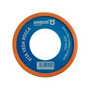Kit 120 Fita Veda Rosca 12mm 10 Metros Vedação Hidráulica Canos Torneiras Teflon - Kit