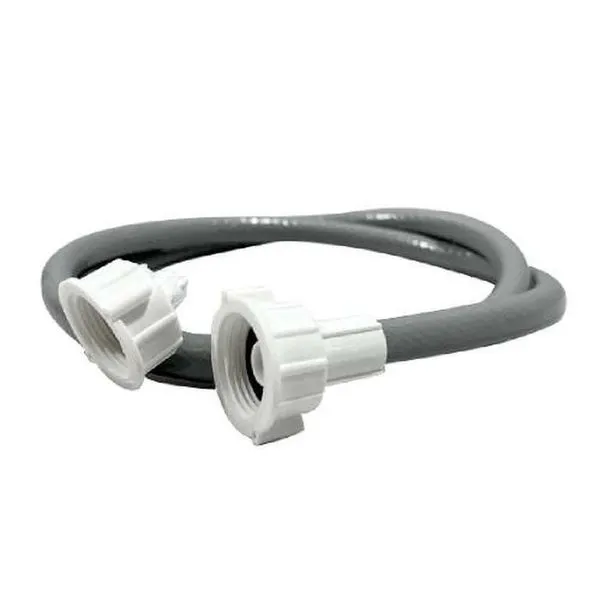 Mangueira Entrada Máquina 1,20 Metros Reforçada Cinza - Dtools