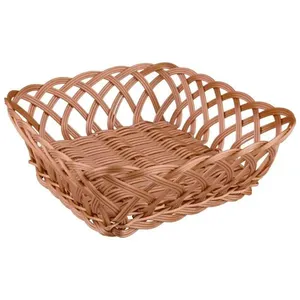 Cesto de Pão Rattan Quadrado 23,5cm Lily Hauskraft