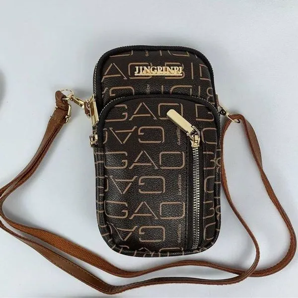 Bolsa Feminina Tiracolo Transversal Porta Celular Com Alça Ajustável Passeio preto