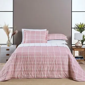 Cobre Leito Austin Casal Padrão 03 Peças - Rosa