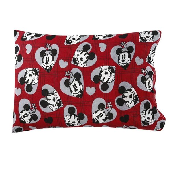 Fronha Avulsa KazzaVip Malha 100% Algodão Disney Estampada Namorados Love Film 48cmx68cm Vermelho
