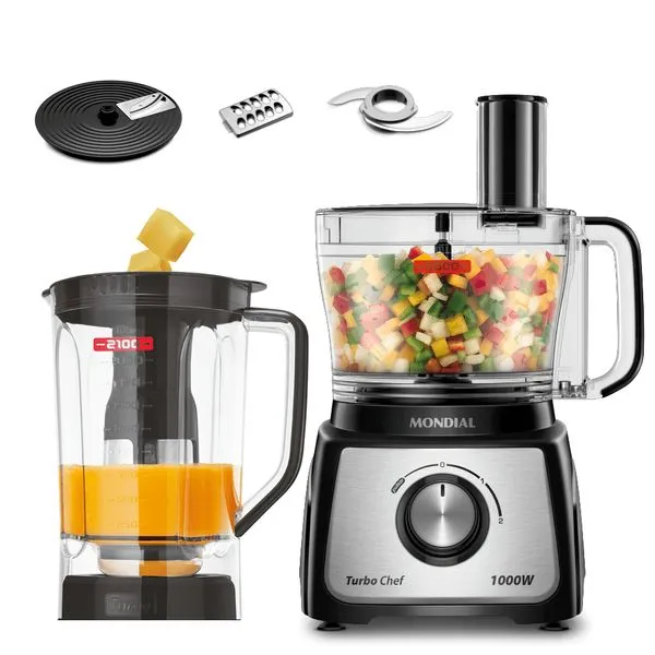 Multiprocessador Turbo Chef 5 em 1 Mondial - MPN-01-B 110V