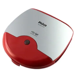 Mini Grill e Sanduicheira Philco Inox Vermelha 750W 220V