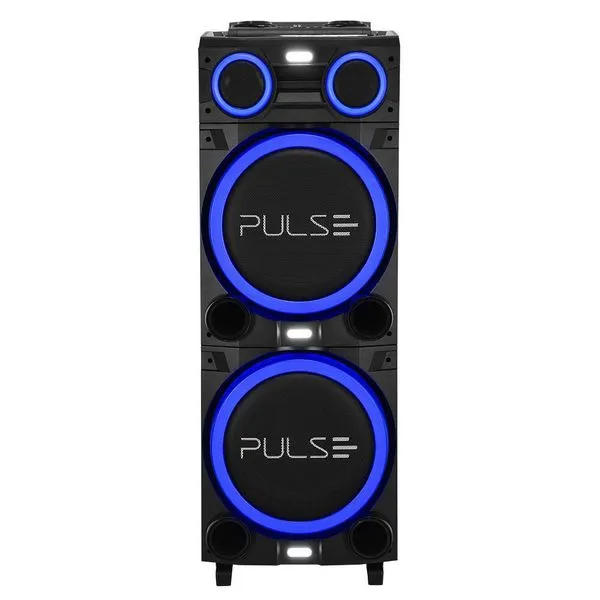 Caixa de Som Torre Multilaser Pulse Double SP156 Bluetooth 2700W RMS Luz LED Bivolt