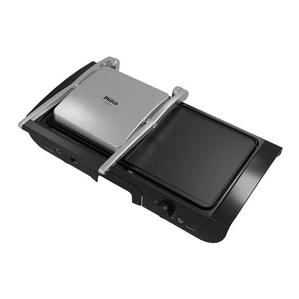 Grill Philco Pgr31 2 Em 1 Inox - Preto 127v
