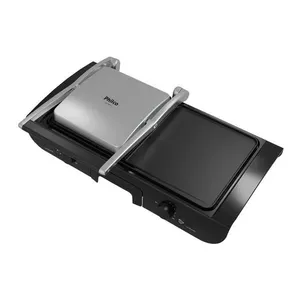 Grill Philco Pgr31 2 Em 1 Inox - Preto 127v