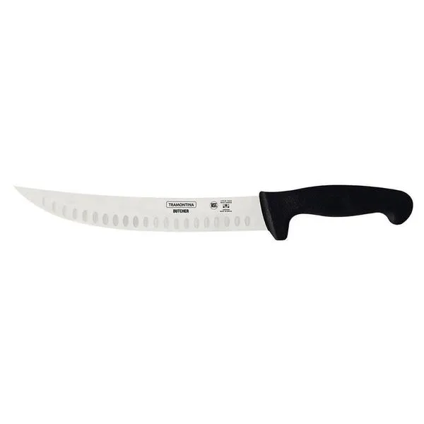 Faca Para Carne Butcher Com Lâmina Em Aço Inox E Cabo Em Polipropileno Preto 10" 24658100