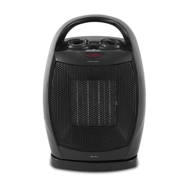 Aquecedor de Ar Britânia Ceramic 2 em 1 AB1600P Preto 127V