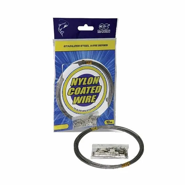 Cabo De Aço Revestido Em Nylon P/ Pesca Nickel 20Lb 10M