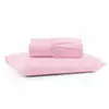 Jogo De Lençol Solteiro Premium Soft 600 Fios Micropercal Rosa Bebê Ponto Palito Toque Macio 2 Peças