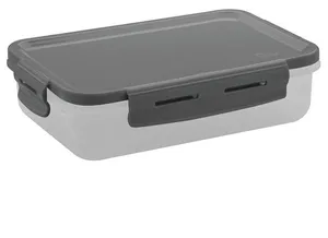 Pote Click Retangular 870ml OU Cinza
