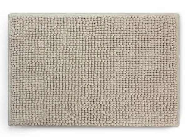 TAPETE BOLINHAS 35 CM X 38 CM POLIESTER cinza