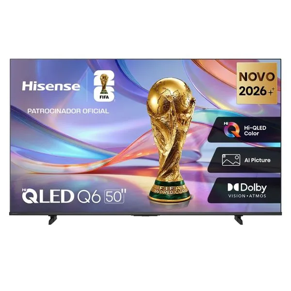 Smart TV 50" 4K QLED Hisense 50Q6QVV Vidaa