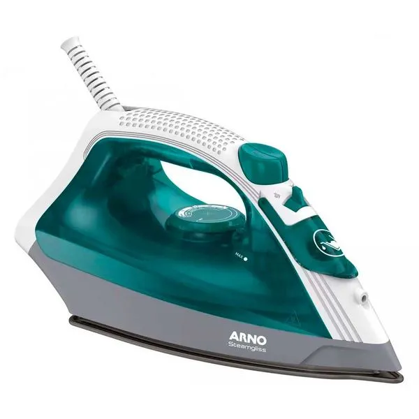 Ferro a Vapor Elétrico Steamgliss 1200W Base Antiaderente Fv1920 Arno Verde / 220V