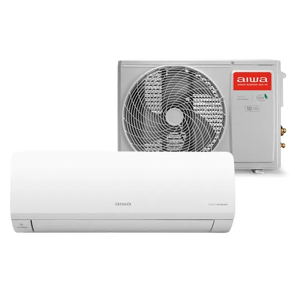 Ar Condicionado Split 12000 BTU's Inverter Externa Aiwa Branca 220V