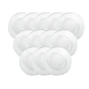 Kit 12 Pratos de Vidro Fundo Duralex Primavera